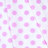 Ткань на отрез бязь плательная 150 см 1422/20А белый фон розовый горох фото