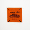 Нашивка HAPPY JMYJ 4*4 см цвет оранжевый фото