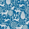 Ткань на отрез рогожка 150 см 20000/2 Сказочный лес цвет синий фото
