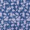 Ткань на отрез кулирка R5051-V3 Розовые цветы на синем фото