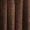 Портьерная ткань 150 см на отрез 9 цвет шоколад ветка-лист фото