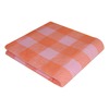 Одеяло детское байковое жаккардовое Клетка 140/100 см оранжевый фото