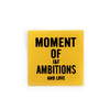 Нашивка Moment of ambitions 4,5*4,5 см цвет желтый фото