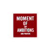 Нашивка Moment of ambitions 4,5*4,5 см цвет красный фото
