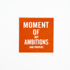 Нашивка Moment of ambitions 4,5*4,5 см цвет оранжевый фото