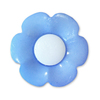 Пуговица детская сборная Цветок 17 мм цвет голубой упаковка 10 шт фото