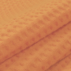 Ткань на отрез вафельное полотно гладкокрашенное 150 см 240 гр/м2 7х7 мм цвет 113 морковный фото
