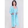 Комплект сорочка+ халат 0614-16 цвет Голубой р 42 фото