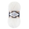 Пряжа для вязания Ализе LanaGold (49%шерсть, 51%акрил) 100гр цвет 062 молочный фото