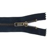 Молния джинсовая антик №5 18 см цвет F322 черный фото