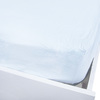 Простыня трикотажная на резинке Премиум цвет мелкий горох цвет белый 160/200/20 см фото