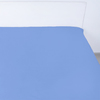 Простынь на резинке сатин цвет синий 160/200/20 см фото