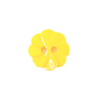 Пуговица детская на два прокола Розочка 13 мм цвет св-желтый упаковка 24 шт фото