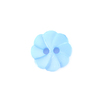 Пуговица детская на два прокола Розочка 13 мм цвет св-голубой упаковка 24 шт фото