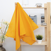 Полотенце вафельное банное 150/75 см цвет апельсин фото