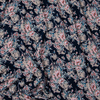 Ткань на отрез штапель 150 см 60037 Цветы на синем фото
