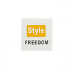 Нашивка Style FREEDOM 4.5*4.5 см цвет белый / желтый фото