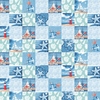 Ткань на отрез вафельное полотно набивное 150 см 3012-1 Маяк цвет голубой фото