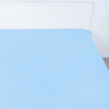 Простыня на резинке поплин цвет голубой 140/200/20 см фото