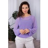 Комплект блуза+топ 0156-33 цвет Лаванда р 52 фото