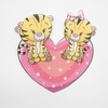Нашивка Тигрята на сердце 3D 19*19см фото