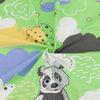 Ткань на отрез бязь о/м ГОСТ 150 см Панды, 2 Вид зеленый фото