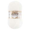 Пряжа для вязания Ализе AngoraGold (20%шерсть, 80%акрил) 100гр цвет 001 кремовый фото