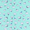 Мерный лоскут кулирка карде Облака на мятном R-R5079-V1 0.6 м фото