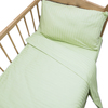 Постельное белье в детскую кроватку из страйп-сатина Салатовый фото