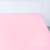 Простыня на резинке поплин цвет розовый 140/200/20 см фото