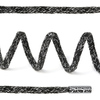 Шнурки TBY плоские 5мм арт.SLF034 длина 130 см цв.черный/белый уп. 2 шт фото