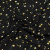 Ткань на отрез Прадо №10 Желтые цветы на черном фото