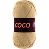 Coco 3889 100% мерсеризованный хлопок 50гр 240м (Индия) цвет св.бежевый фото