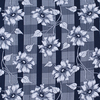 Ткань на отрез кулирка R1360-V1 Цветы на клетке фото