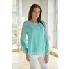 Комплект блуза+топ 0156-14 цвет Ментол р 52 фото