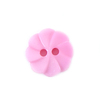 Пуговица детская на два прокола Розочка 13 мм цвет розовый упаковка 24 шт фото