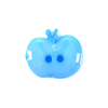 Пуговица детская на два прокола Яблоко 15 мм цвет голубой упаковка 24 шт фото