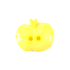 Пуговица детская на два прокола Яблоко 15 мм цвет св-желтый упаковка 24 шт фото
