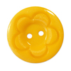 Пуговица детская на два прокола кругл Цветок 18 мм цвет желтый упаковка 24 шт фото
