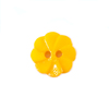 Пуговица детская на два прокола Розочка 13 мм цвет желтый упаковка 24 шт фото