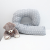 Наволочка бязь на подушку для беременных U-образная 1700/17 цвет серый фото
