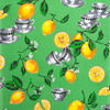 Ткань на отрез вафельное полотно 45 см 144 гр/м2 0915/1 Лимоны фото