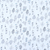 Ткань на отрез кулирка пенье Цветы с голубым 3950-18 фото