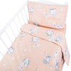 Постельное белье в детскую кроватку из бязи 1285/4 Мамонтенок персиковый ГОСТ фото