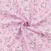 Ткань на отрез ситец 95 см 98044 Котики цвет розовый фото