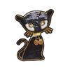 Аппликация ТАП С8 кошка черный золото 16*23см фото