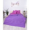 Постельное белье из перкаля Эко Фиолетовый закат 2-х сп с евро простыней фото