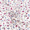 Ткань на отрез штапель 150 см 27-06 Маленькие цветы на белом фото