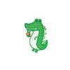 Термоаппликация Крокодил зеленый 6*4см фото