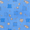 Бязь ГОСТ детская 150 см 366/1 Жирафики цвет голубой фото